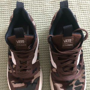 Boy's / Men's VANS ULTRA RANGE Camo Brown Pattern Size 9 LIKE NEW!